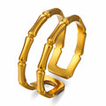 Dual Ring, 18K Gold Plated