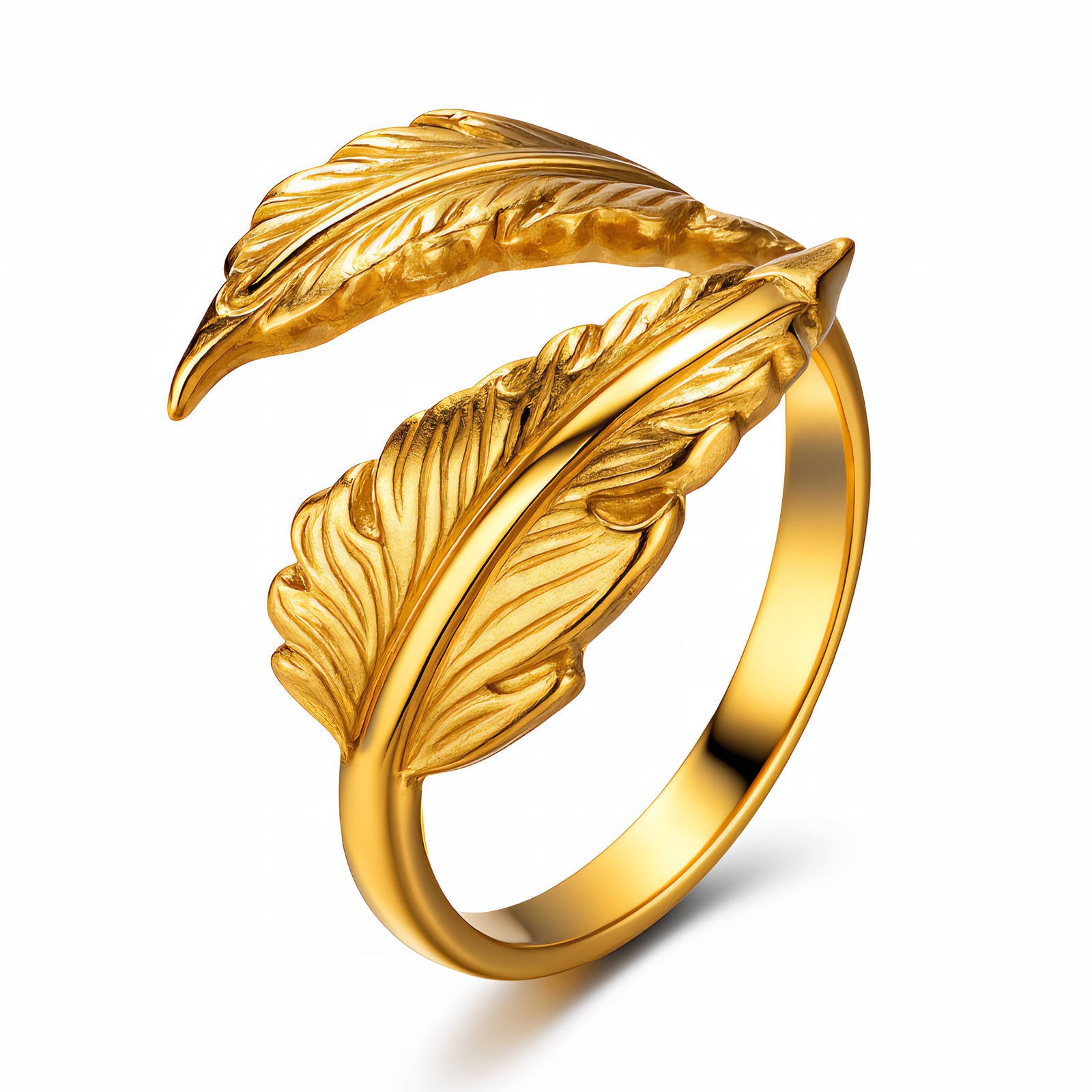 Leaf Ring, 18K Gold Plated