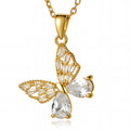 Butterfly Necklace, 18K Gold Plated