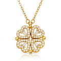 Open Heart Necklace, 18K Gold Plated
