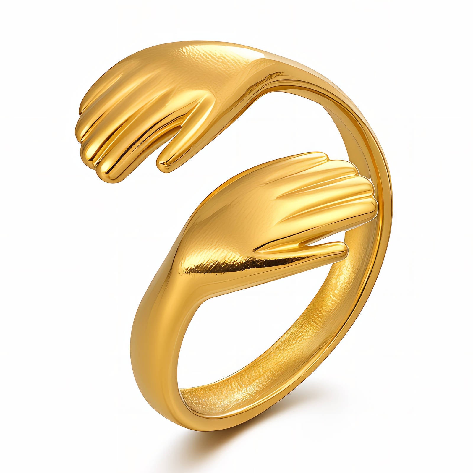Hug Ring, 18K Gold Plated