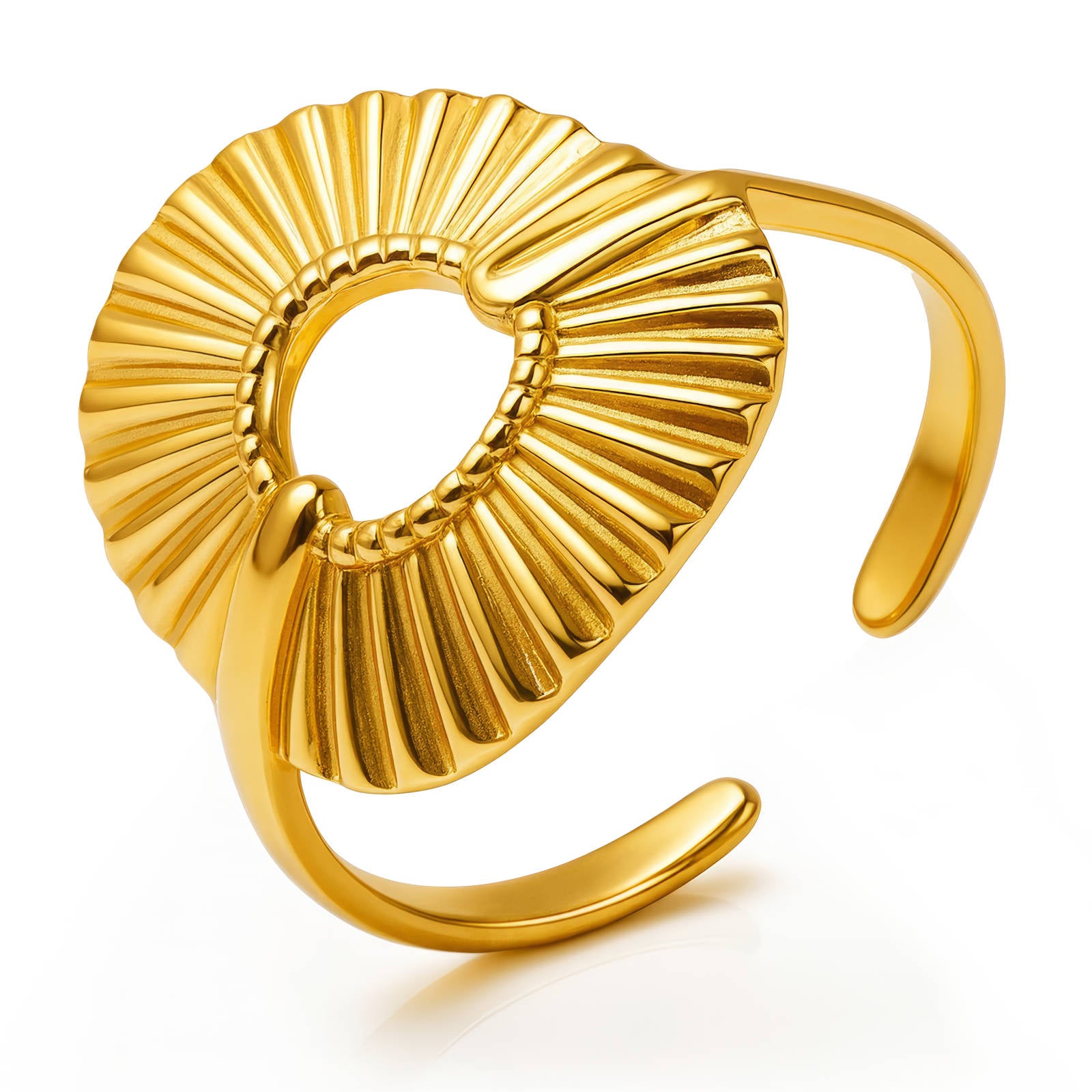 Flower Ring, 18K Gold Plated