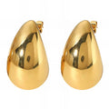 Teardrops Stud, 18K Gold Plated