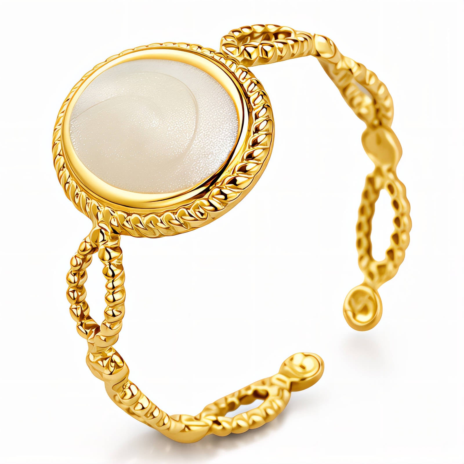 Pearl Ring, 18K Gold Plated