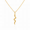Snake Necklace, 18K Gold Plated