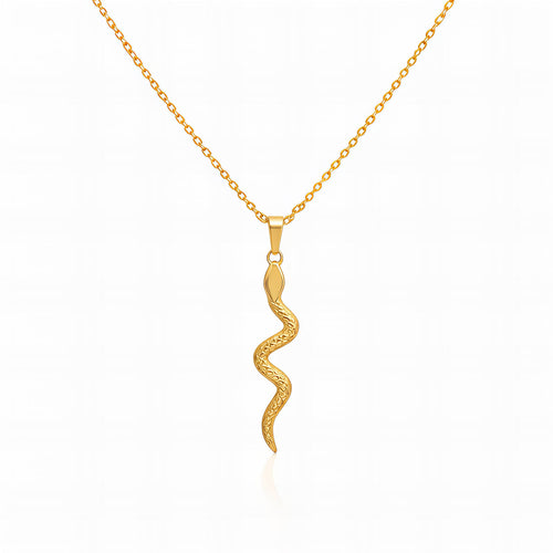 Snake Necklace, 18K Gold Plated