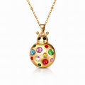 Ladybug Necklace, 18K Gold Plated