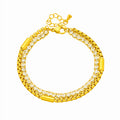 Tennis Bracelet, 18K Gold Plated